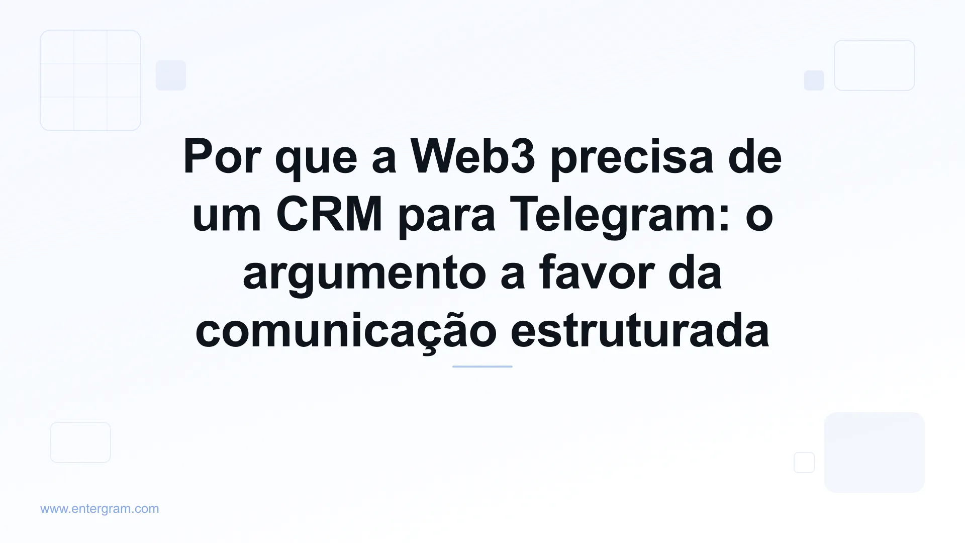 Imagem de capa para Por que a Web3 precisa de um CRM para Telegram: o argumento a favor da comunicação estruturada