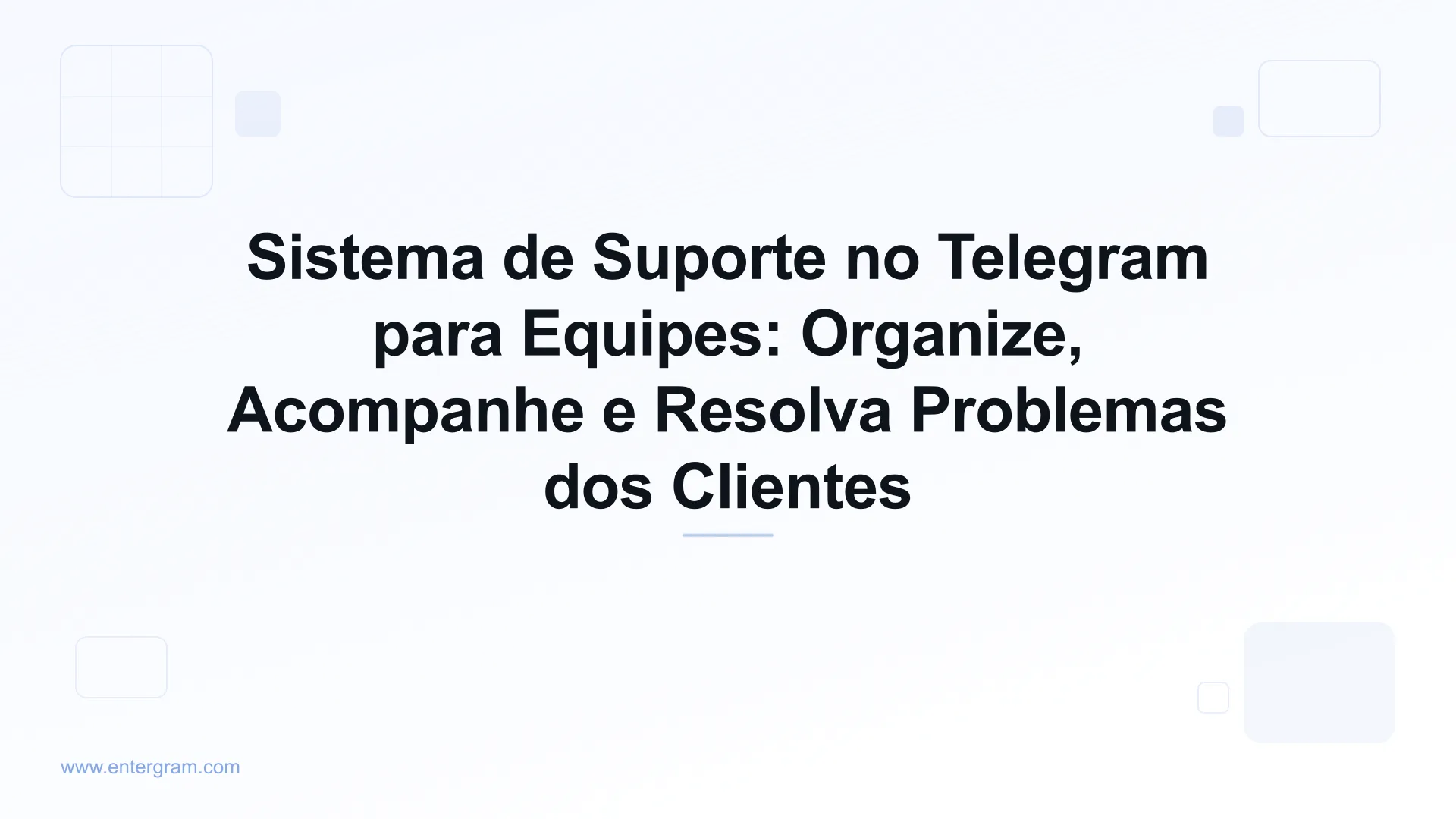 Imagem de capa para Sistema de Suporte no Telegram para Equipes