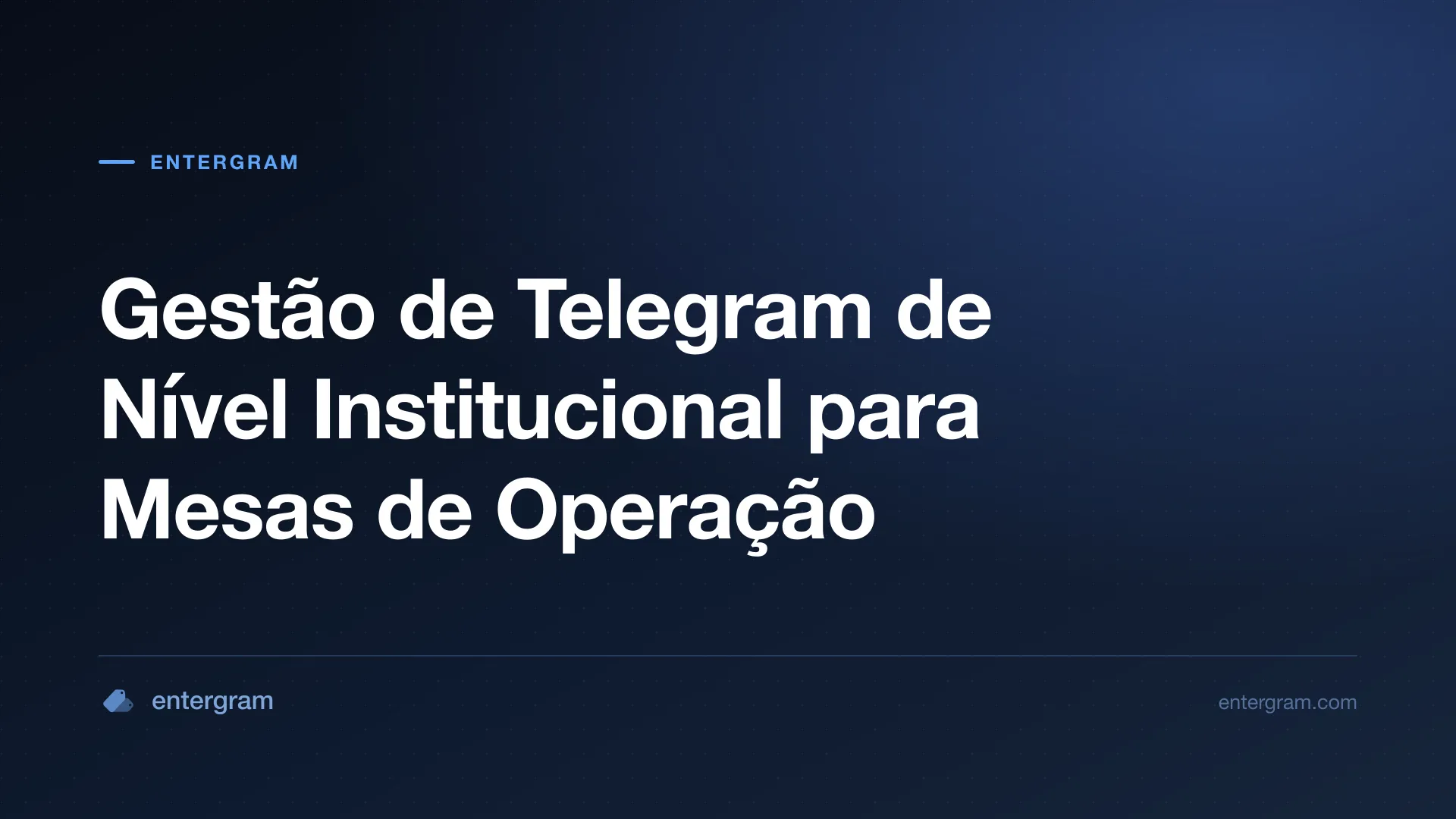 Imagem de capa para CRM de Telegram para Formadores de Mercado e Mesas de Operação: Gestão de Comunicação de Nível Institucional