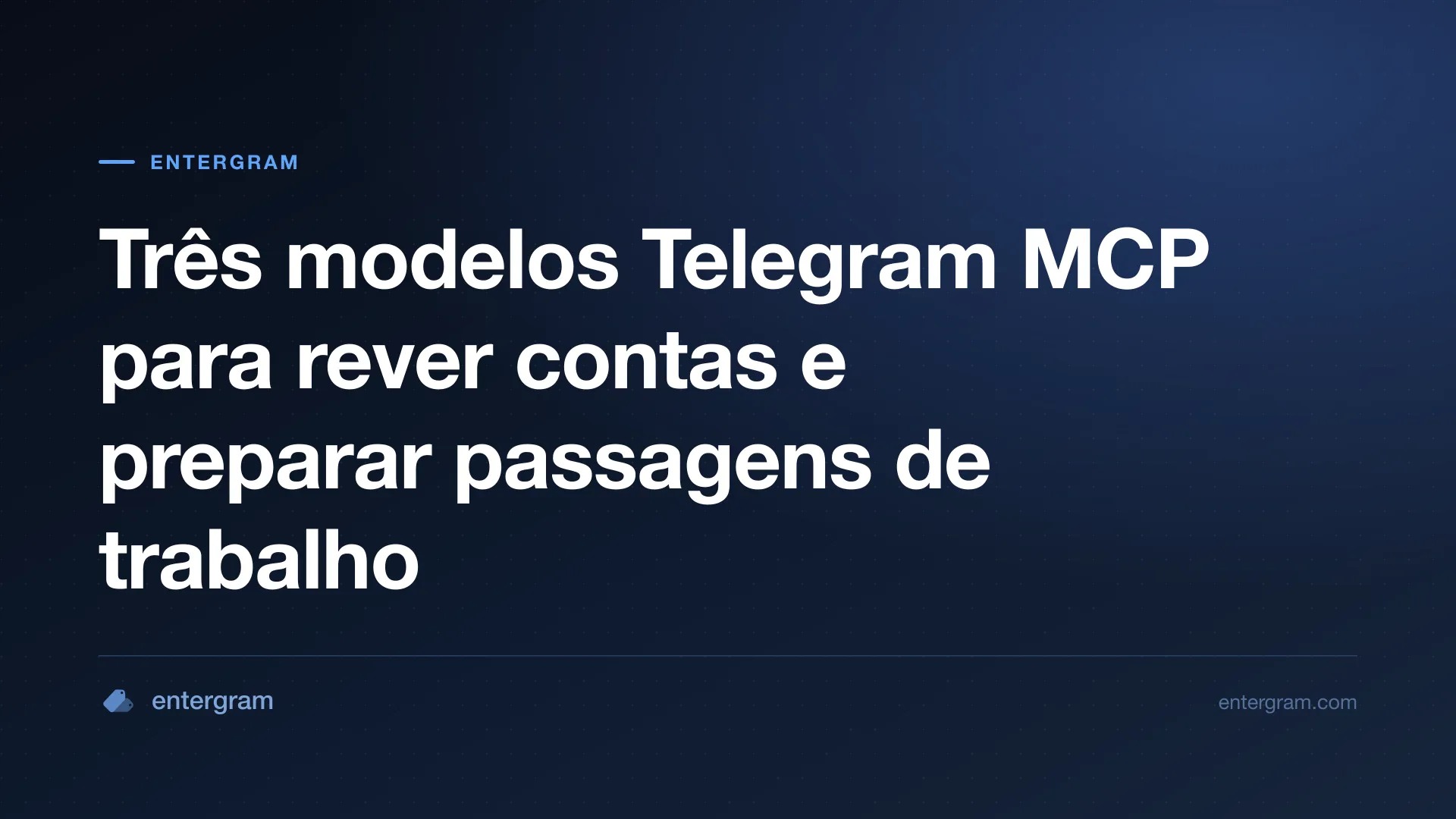 Modelos de revisão Telegram MCP