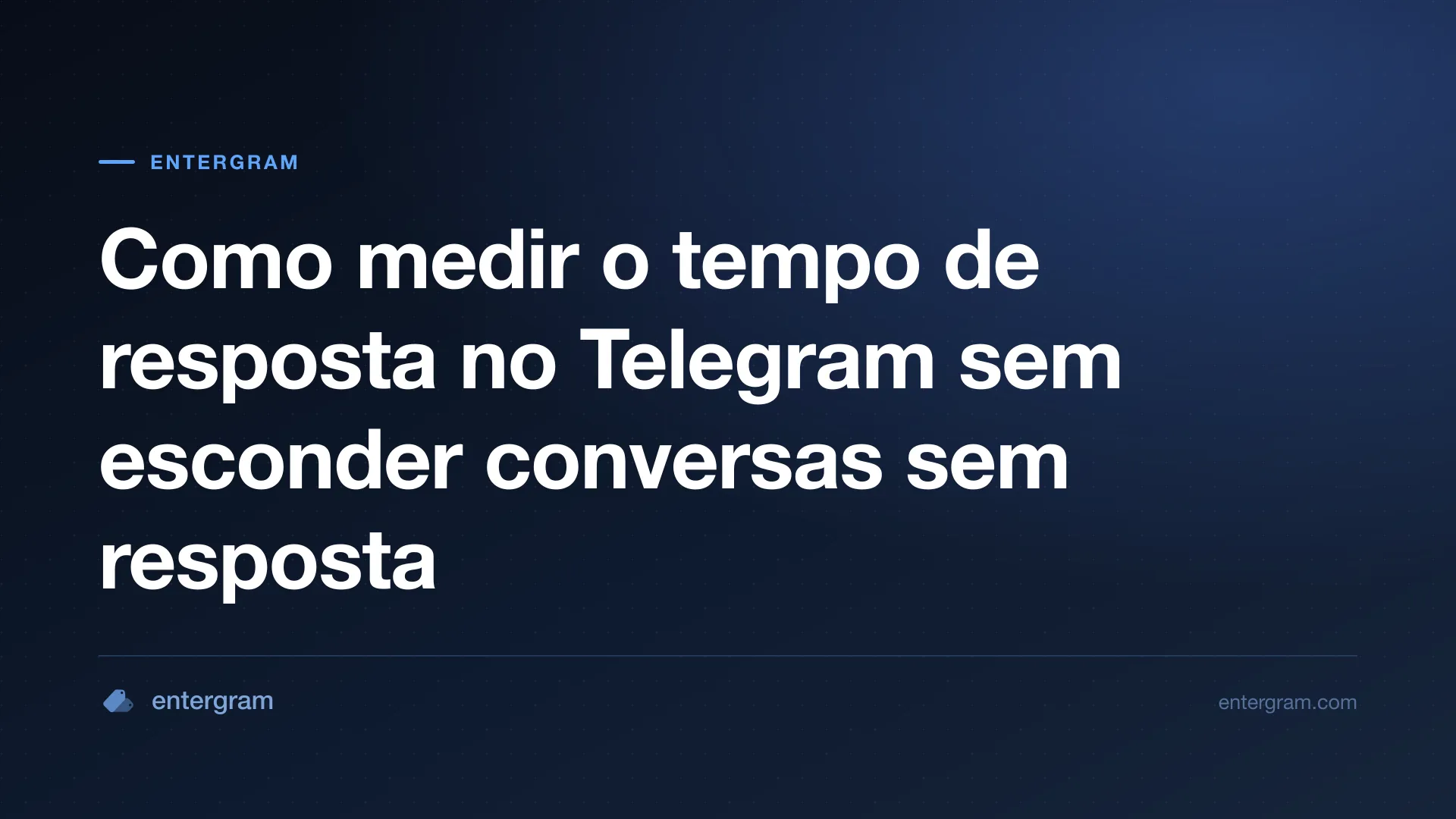 Medir o tempo de resposta no Telegram