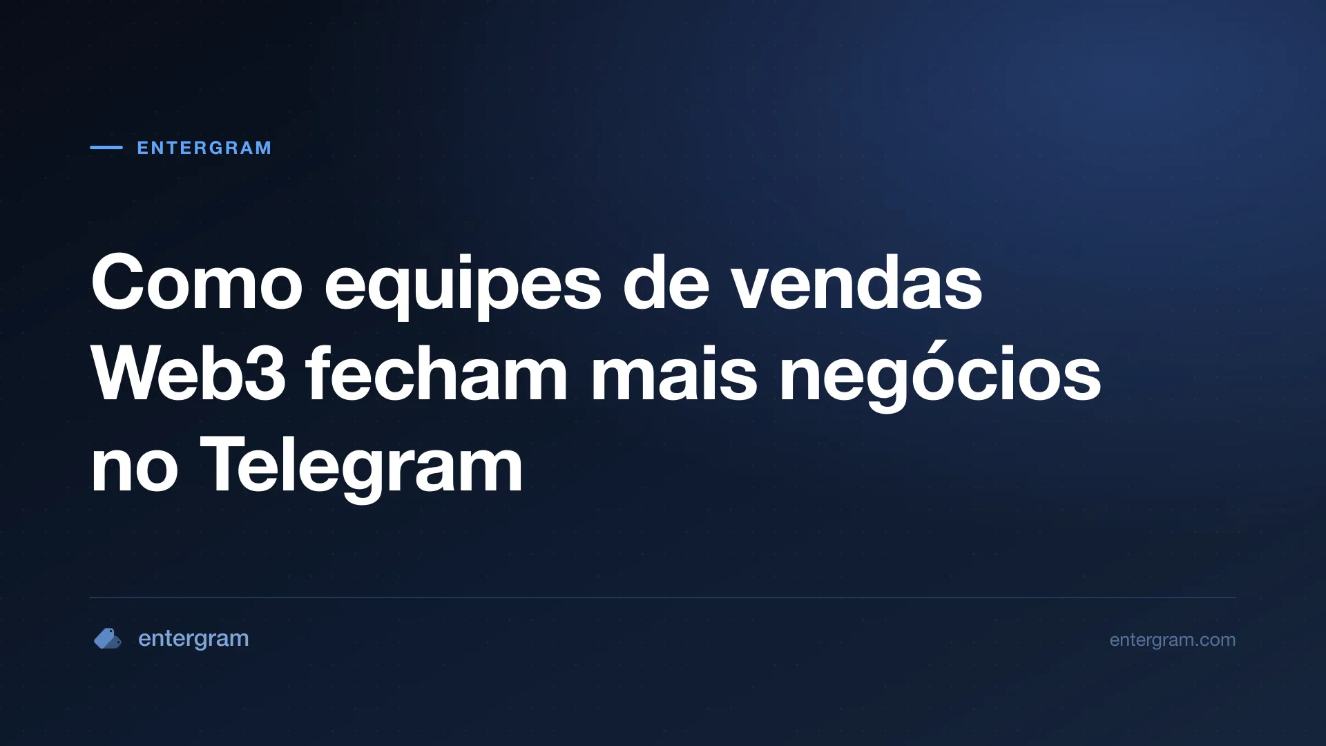 Imagem de card para Como equipes de vendas Web3 fecham mais negócios no Telegram