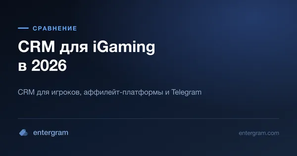 Типы CRM для iGaming в сравнении: CRM для игроков, партнёрские платформы и слой Telegram