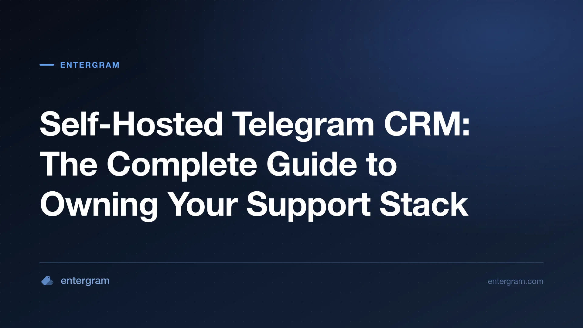 Self-hosted Telegram CRM deployment guide