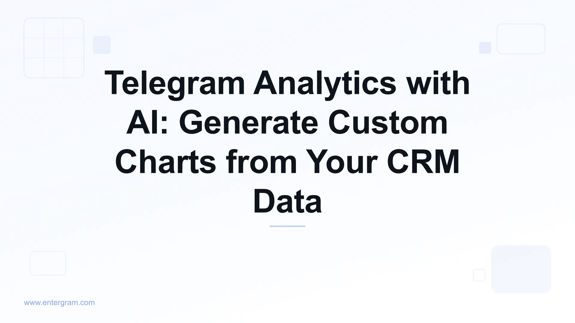 AI-powered analytics dashboard generating custom charts from Telegram CRM data