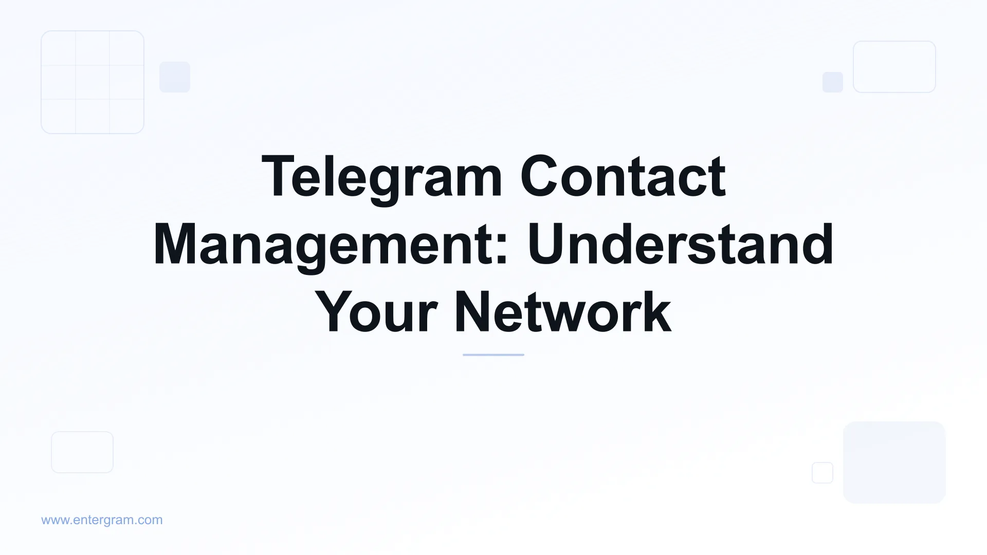 Card image for Telegram Contact Management: Understand Your Network