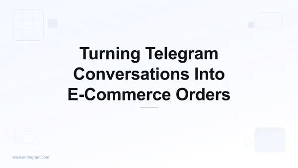 Card image for Telegram CRM for E-Commerce & Social Commerce: Turn Conversations Into Orders