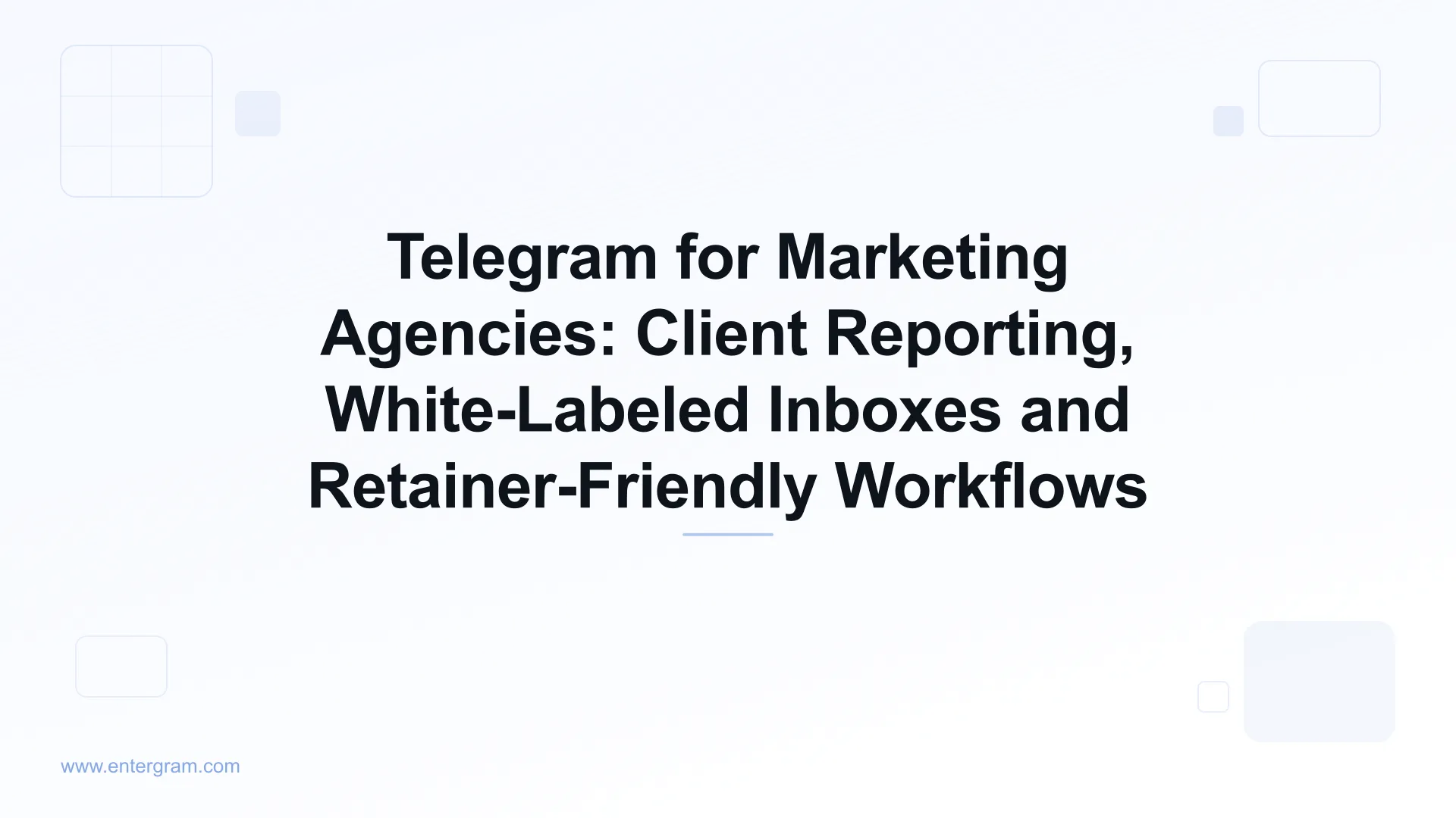 Telegram CRM for marketing agencies managing client accounts