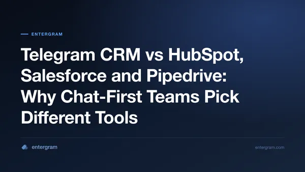 ការប្រៀបធៀប Telegram CRM ជាមួយ HubSpot Salesforce និង Pipedrive