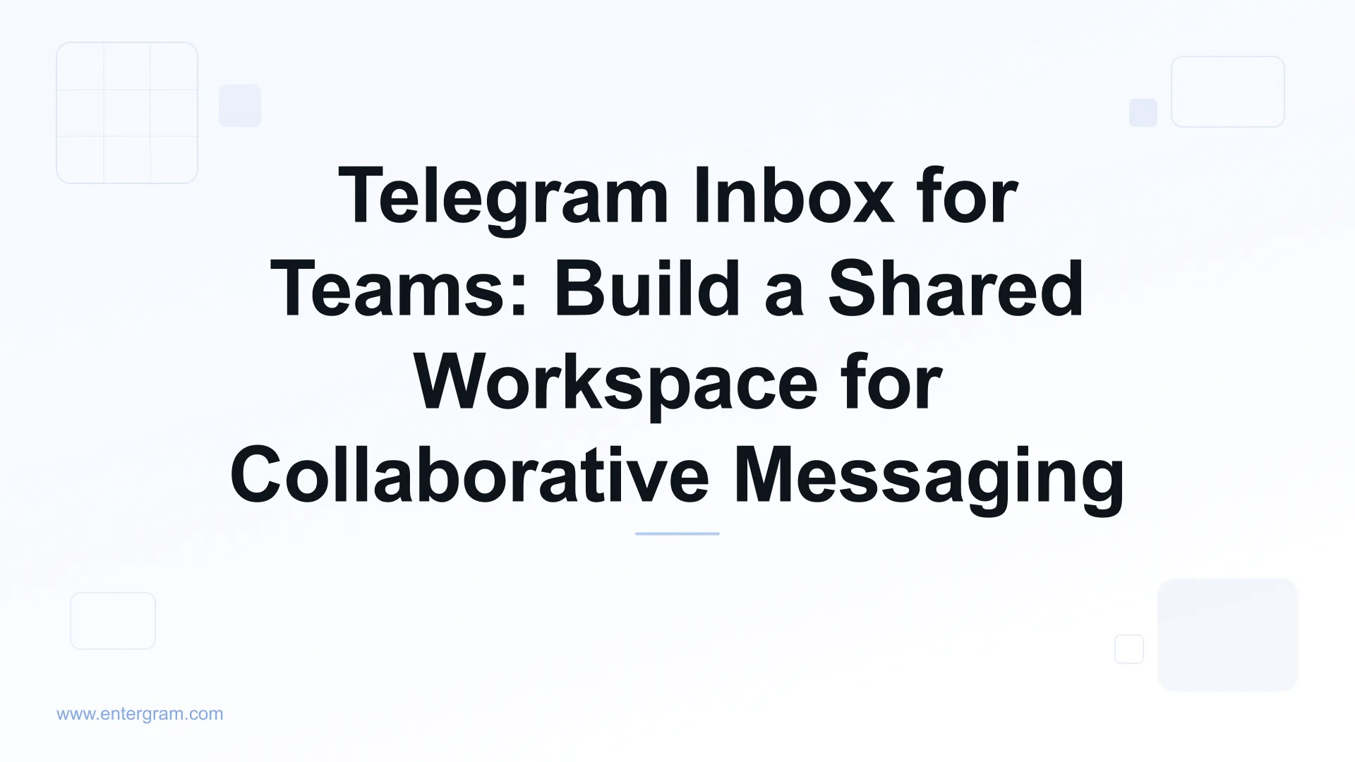 Card image for Telegram Inbox for Teams Shared Workspace