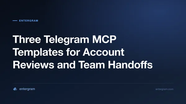 Telegram MCP workflow templates