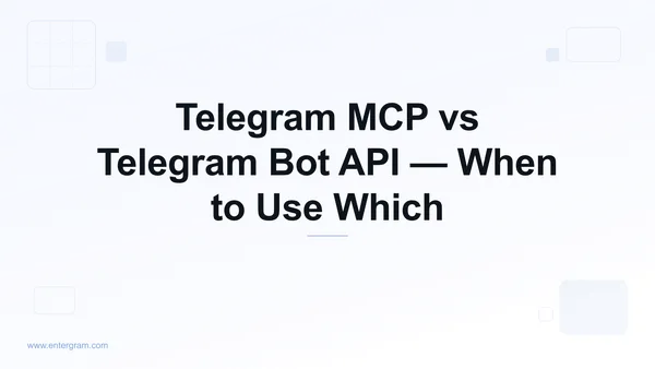 Telegram MCP vs Bot API comparison