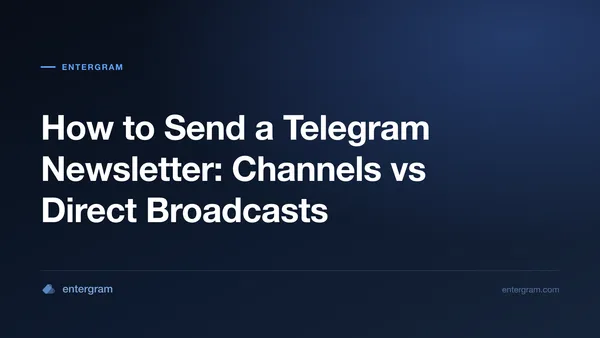 Card image for How to Send a Telegram Newsletter