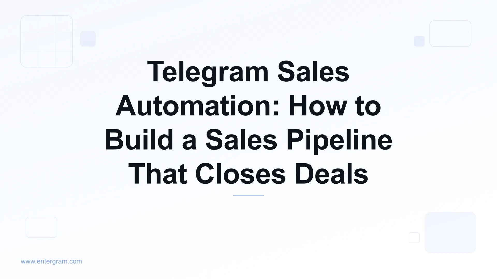 Card image for Telegram Sales Automation Pipeline Guide