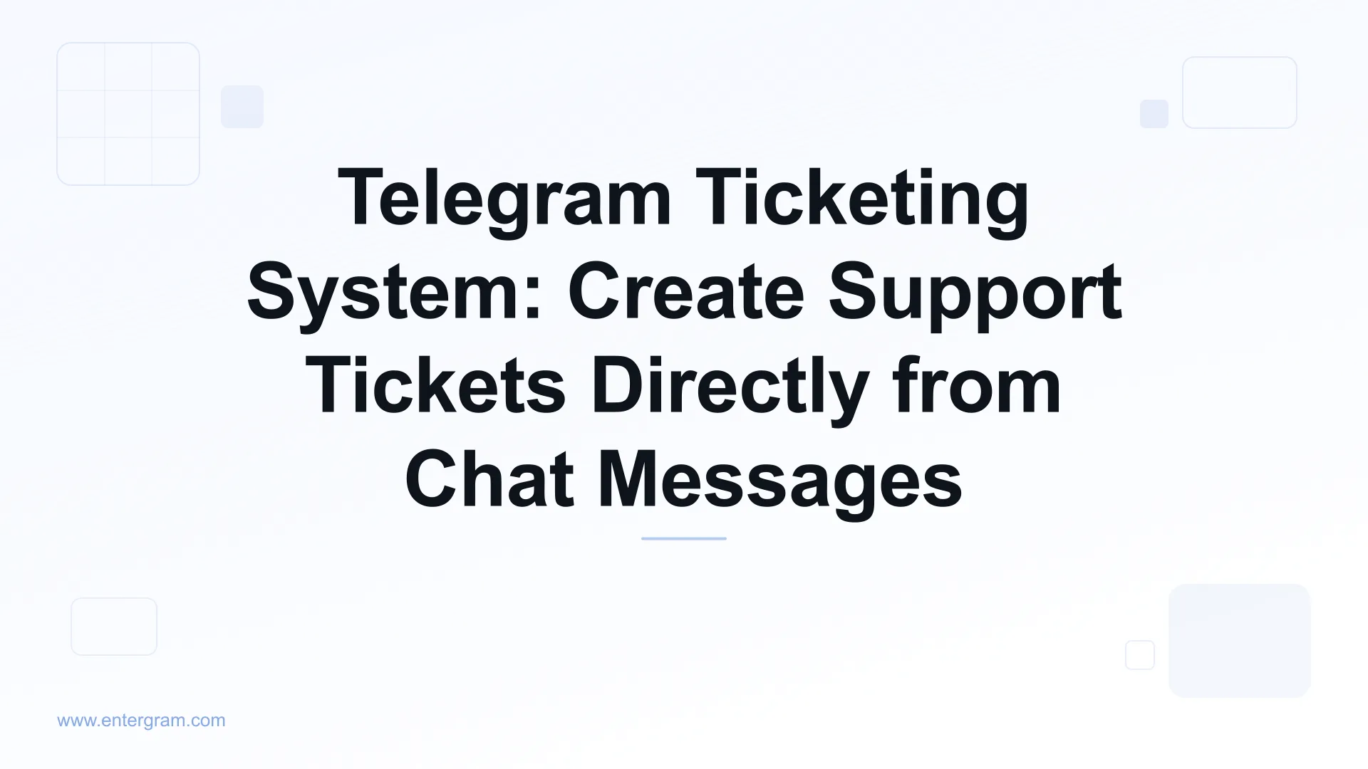 Telegram ticketing system creating support tickets from chat messages
