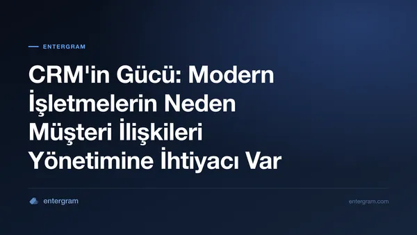 Card image for CRM'in Gücü: Modern İşletmelerin Neden Müşteri İlişkileri Yönetimine İhtiyacı Var
