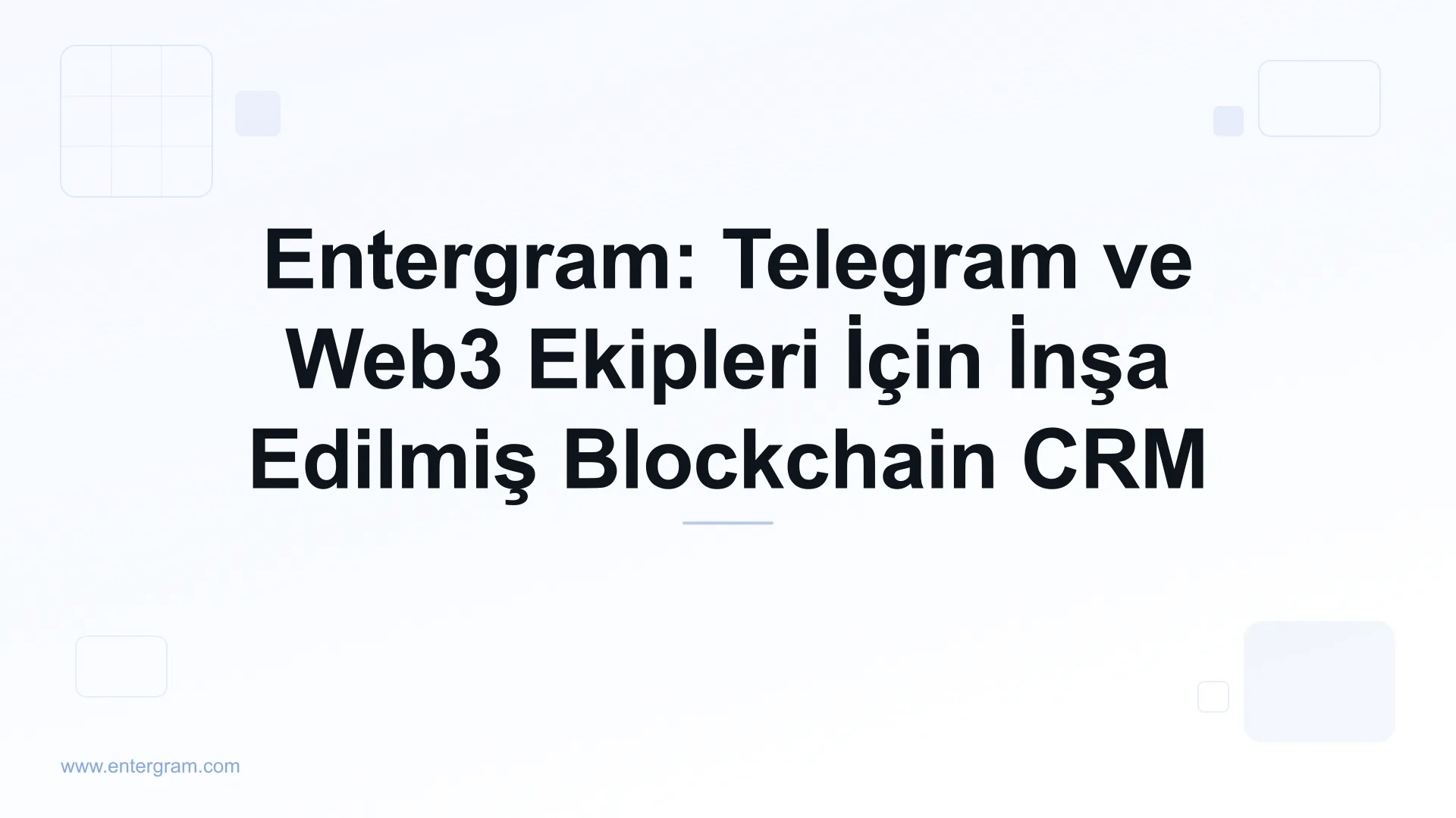 Card image for Entergram: Telegram ve Web3 Ekipleri İçin İnşa Edilmiş Blockchain CRM
