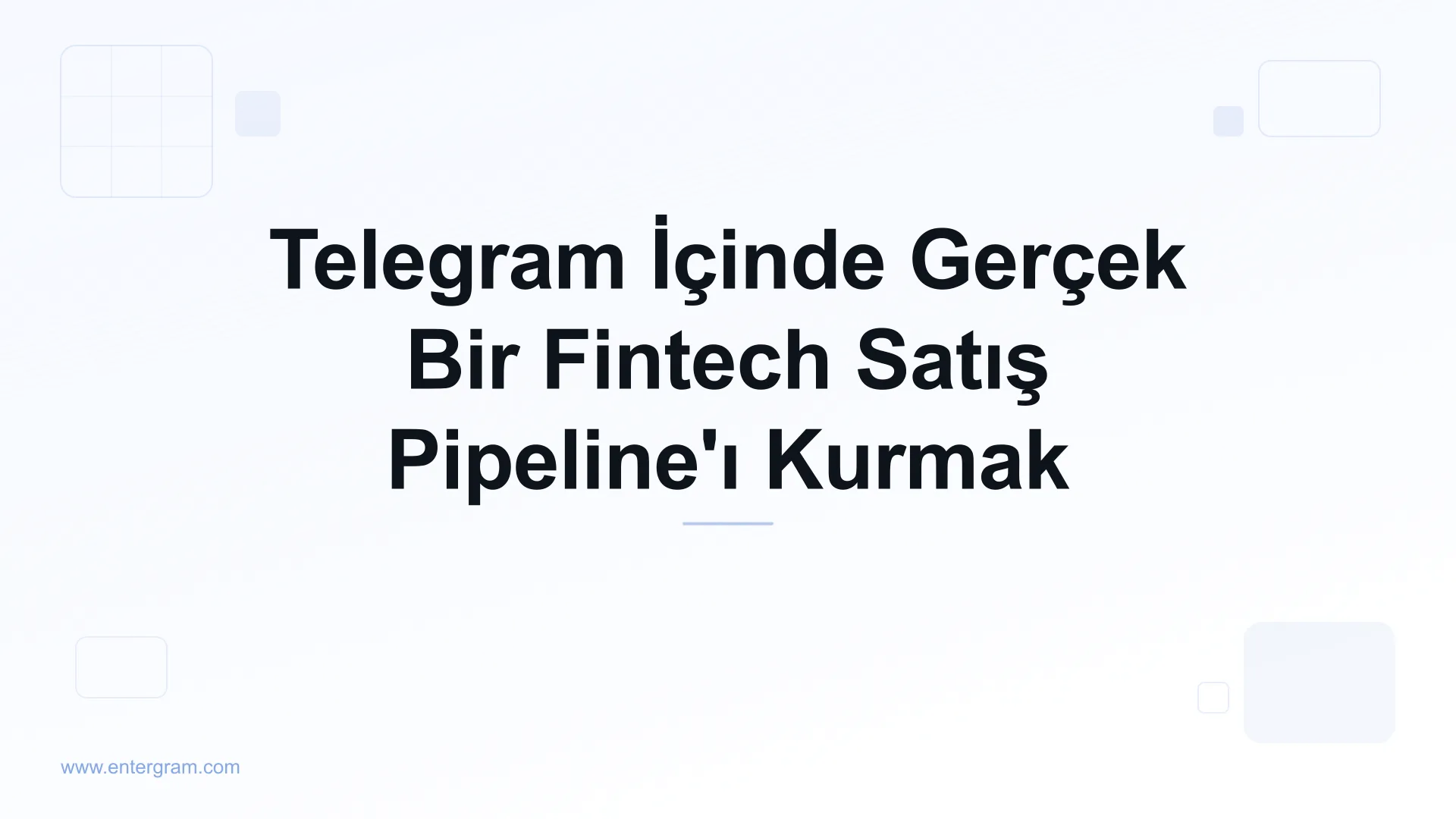 Card image for Fintech Satış Ekipleri için Telegram CRM: Telegram'dan Çıkmadan Gerçek bir Pipeline Oluştur