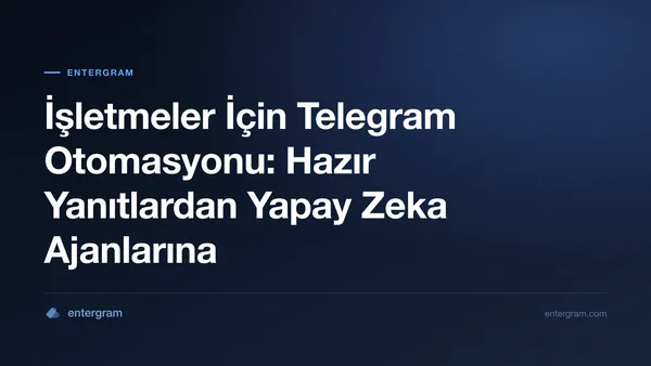 İşletmeler için Telegram otomasyonu: hazır yanıtlardan yapay zeka ajanlarına