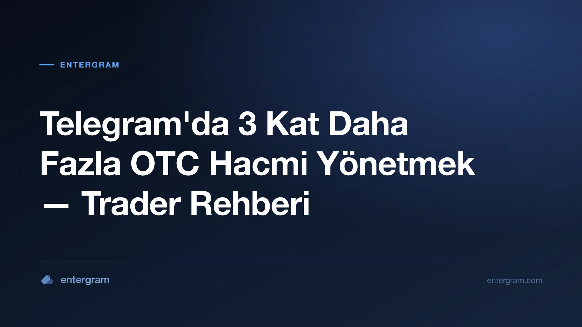 Card image for P2P ve OTC Trader'ları için Telegram CRM: 3 Kat Daha Fazla Hacmi Yönetin Hiçbir Şeyi Kaçırmadan