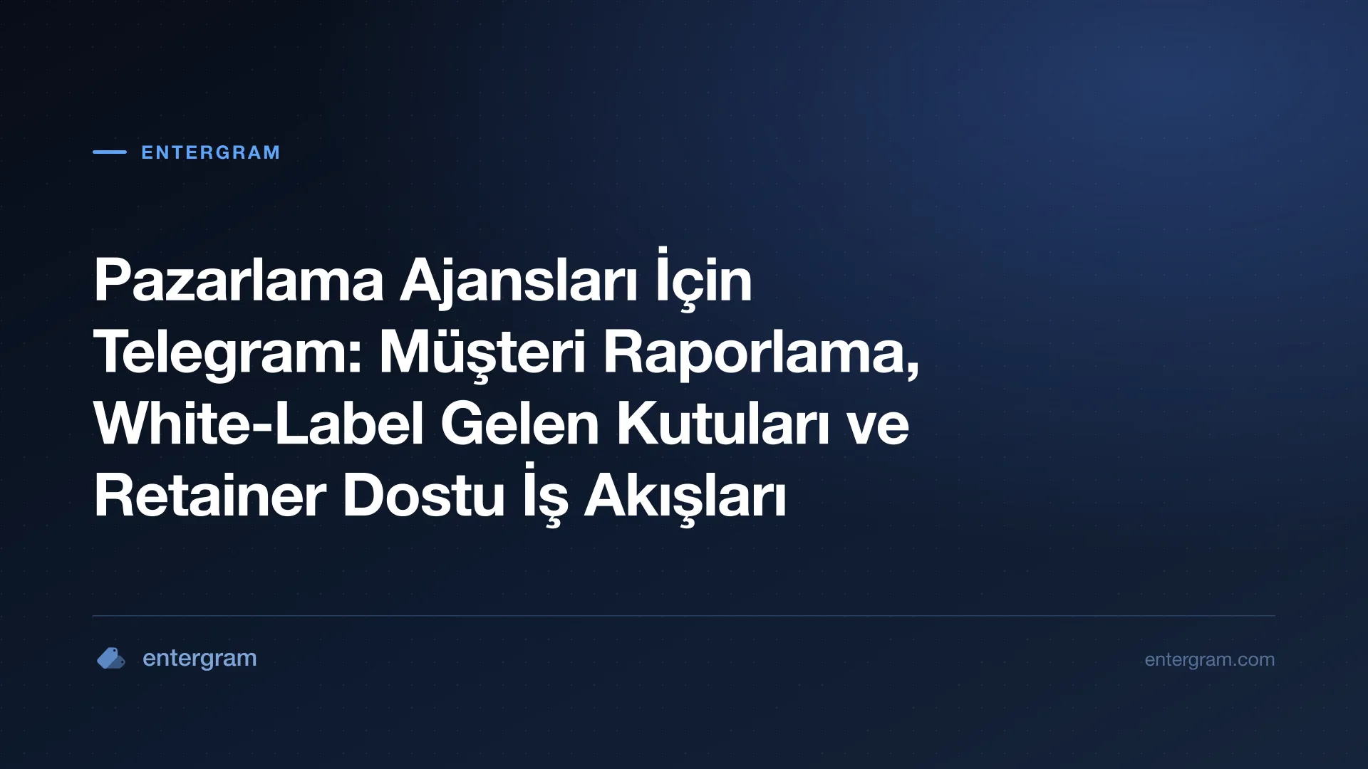 Müşteri hesaplarını yöneten pazarlama ajansları için Telegram CRM