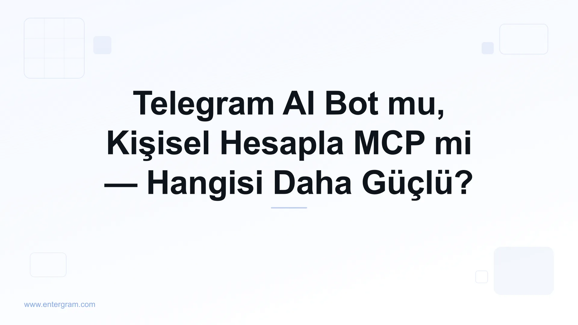 Telegram AI bot ile MCP üzerinden kişisel hesap karşılaştırması