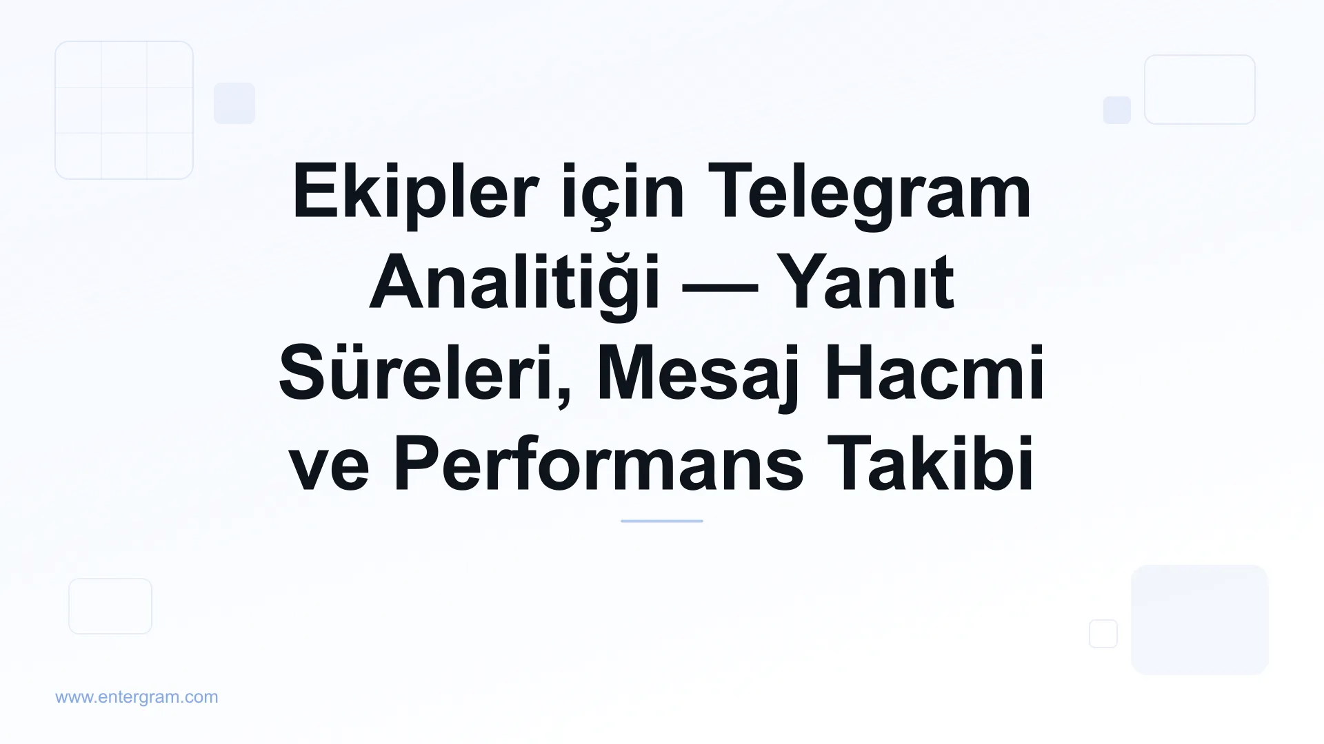Ekipler için Telegram analitik panosu