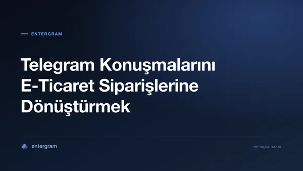 Card image for Telegram CRM E-Ticaret ve Sosyal Ticaret İçin: Konuşmaları Siparişlere Dönüştür