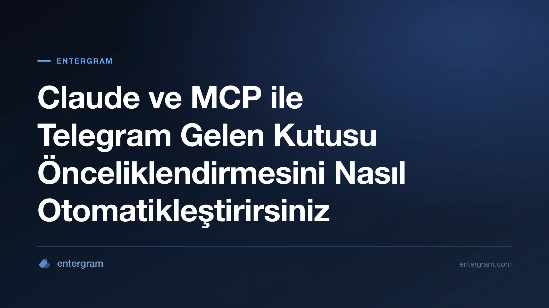 Claude MCP ile Telegram gelen kutusu önceliklendirmesini otomatikleştirin
