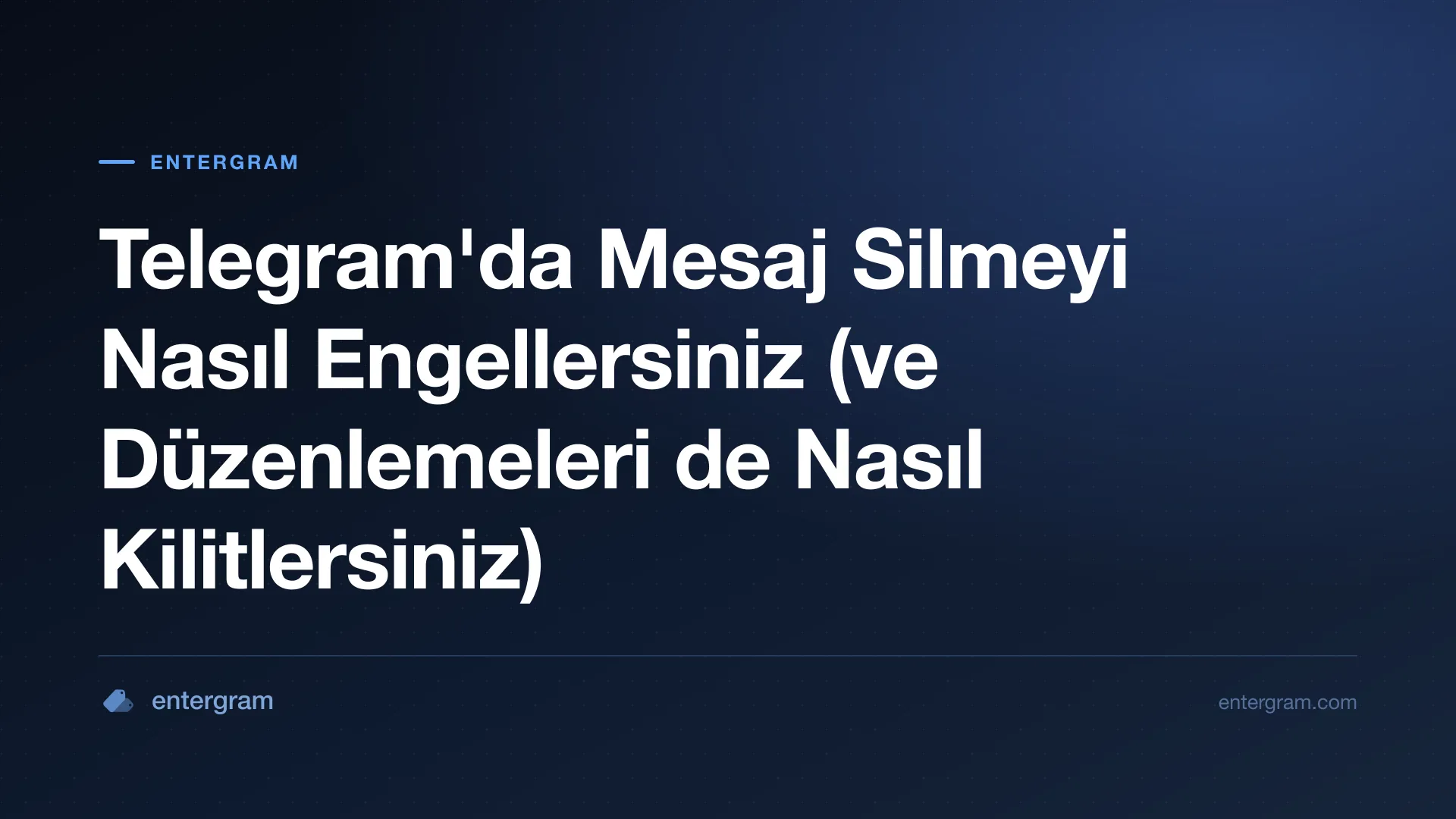 Ekip üyelerinin mesaj silmesini veya düzenlemesini engelleyen Telegram çalışma alanı ayarı