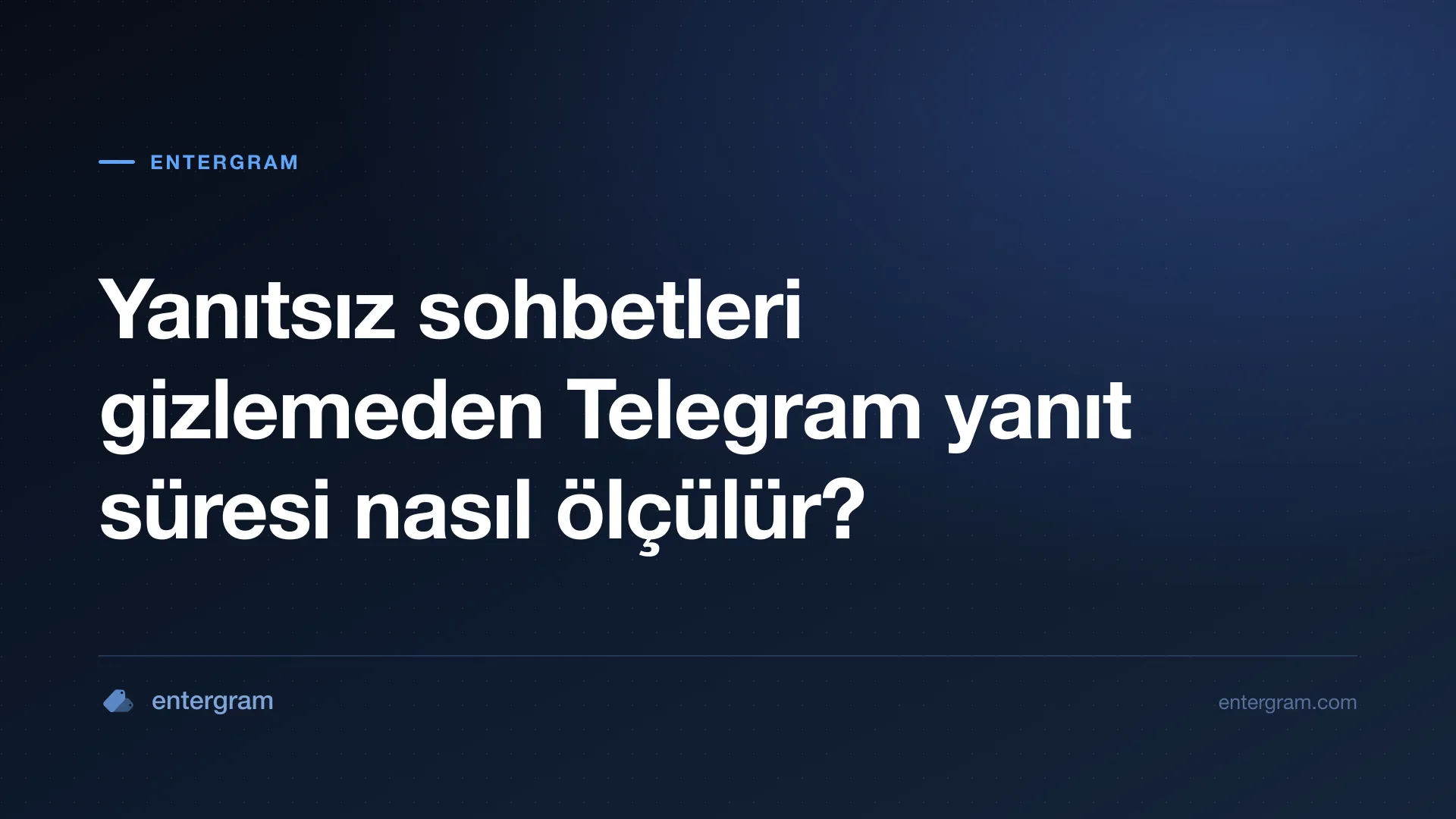 Telegram yanıt süresini ölçme