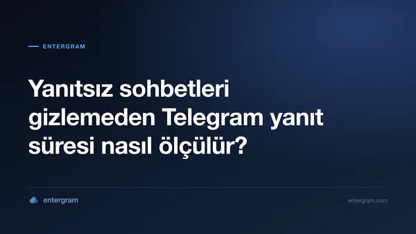 Telegram yanıt süresini ölçme