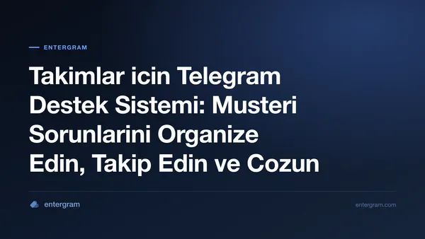Card image for Takimlar icin Telegram Destek Sistemi