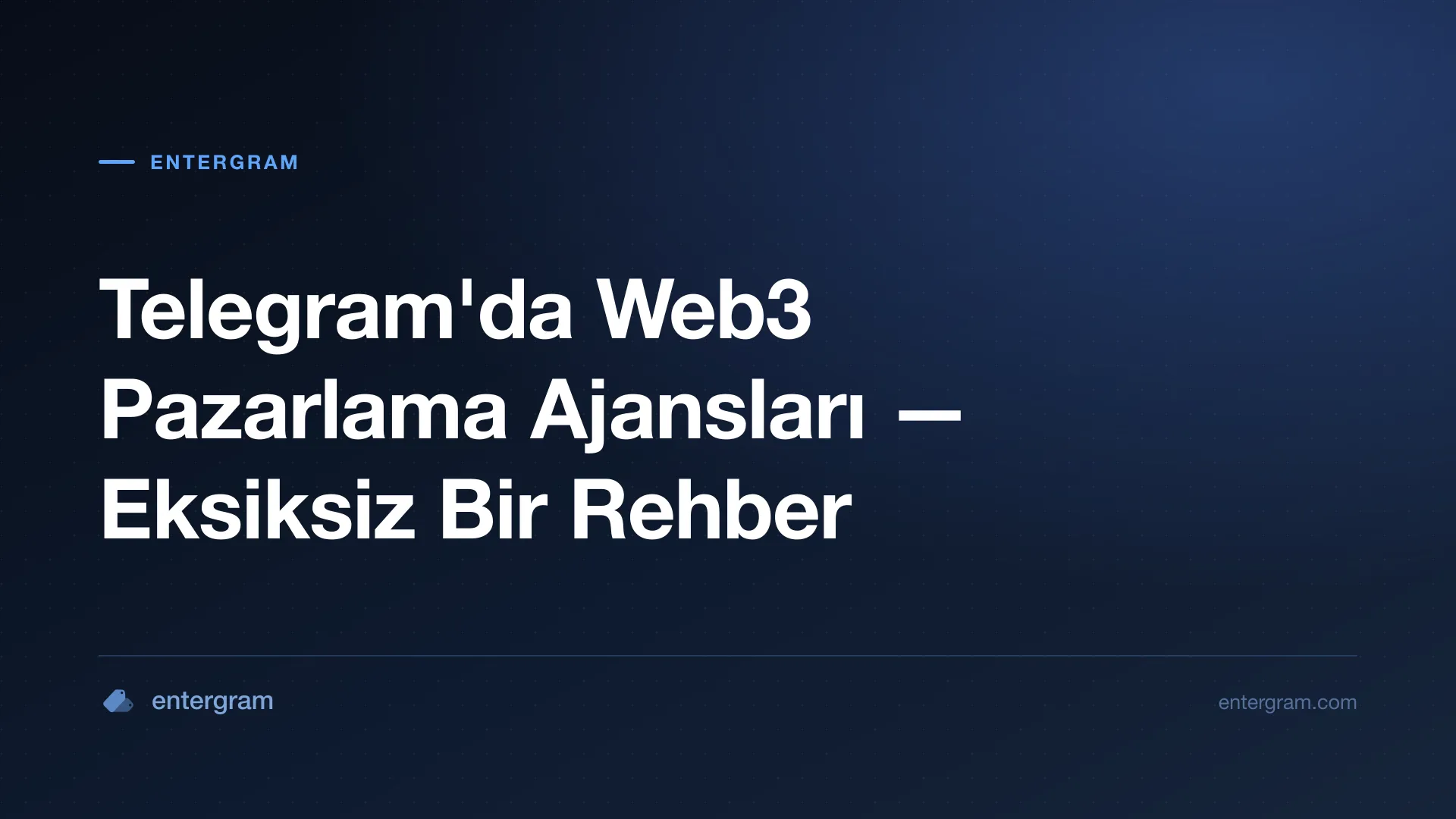Card image for Web3 Pazarlama Ajansları için Telegram CRM: Grup Sahipliği, Ekip İşbirliği ve Müşteri Raporlandırmasını Çözün