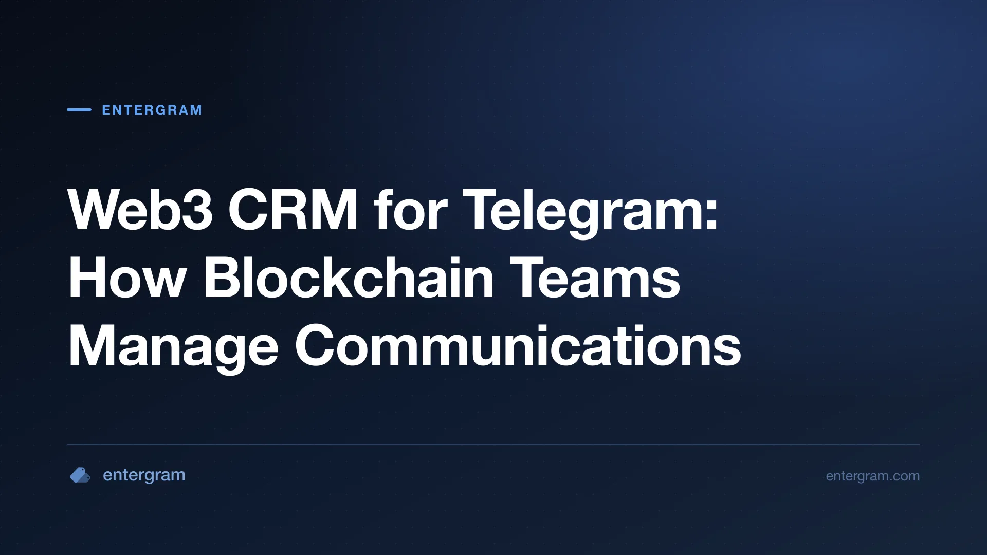 រូបភាពកាតសម្រាប់ Web3 CRM សម្រាប់ Telegram៖ របៀបដែលក្រុមប្លុកឆេនគ្រប់គ្រងទំនាក់ទំនង