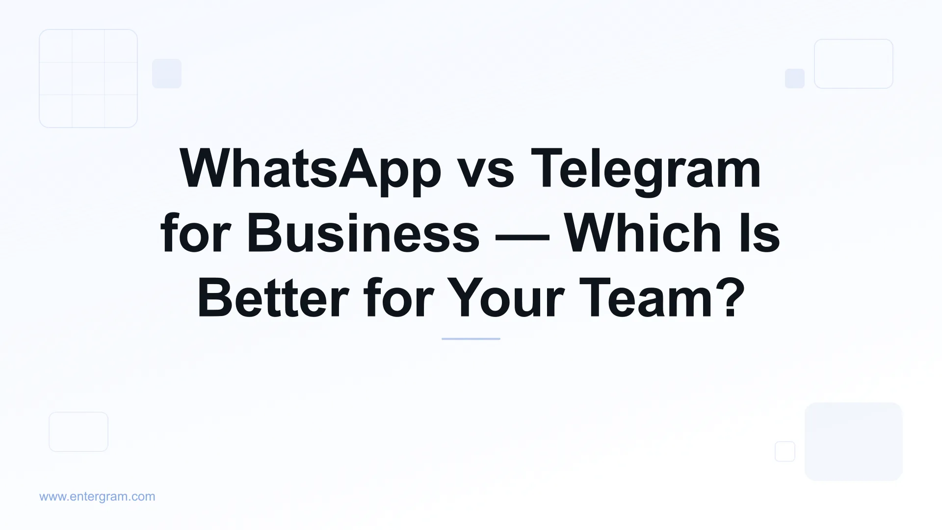 WhatsApp vs Telegram for business comparison