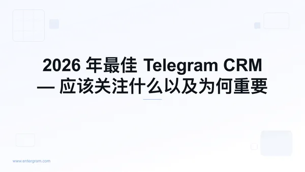 最佳 Telegram CRM 对比指南