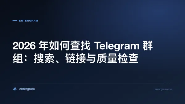 查找有用公开 Telegram 群组的实用指南