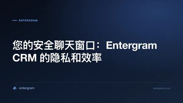 Card image for 您的安全聊天窗口:Entergram CRM 的隐私和效率