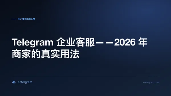 企业级 Telegram 客户服务