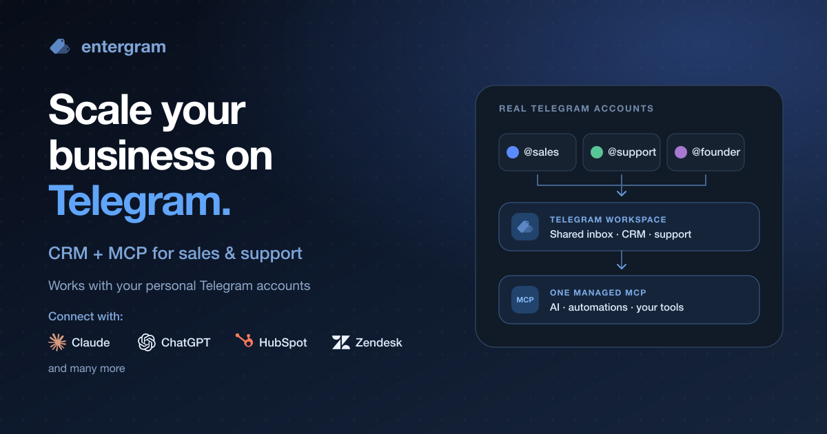 Scale your business on Telegram