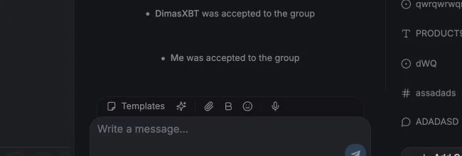 Message composer with templates, formatting, attachments, emoji, voice, AI, and send controls
