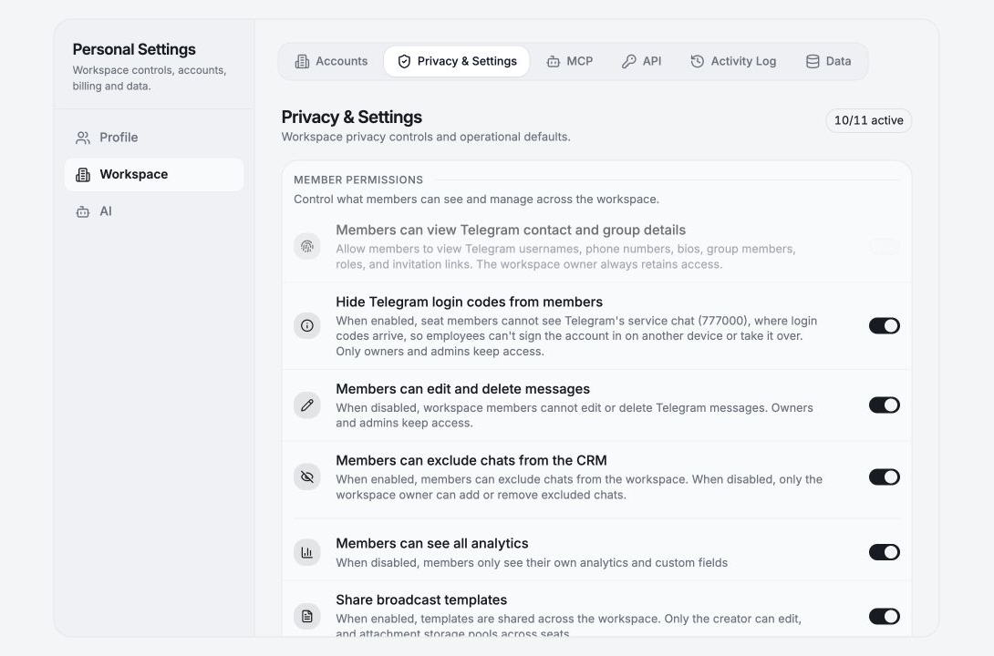 Account safety, security and privacy by design