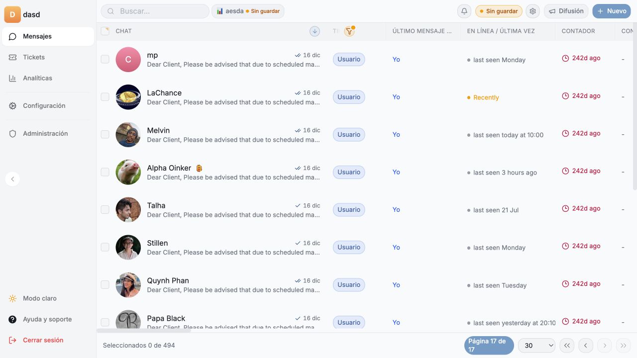 Trabaja cada conversación desde un solo lugar