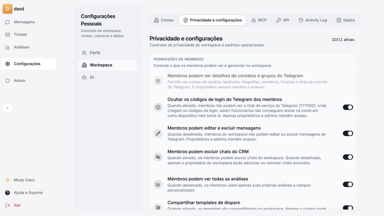 Segurança, proteção e privacidade da conta desde o design
